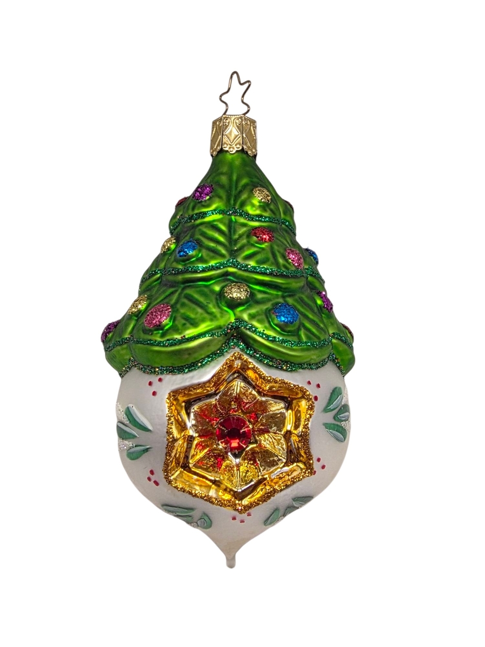 Inge Glas 2007 Annual Reflector Christmas Ornament Germany Crystal